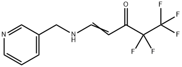 (E)-4,4,5,5,5-PENTAFLUORO-1-[(3-PYRIDINYLMETHYL)AMINO]-1-PENTEN-3-ONE Struktur