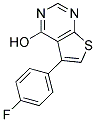 4-HYDROXY-5-(4-FLUOROPHENYL)THIENO[2,3-D]PYRIMIDINE Struktur