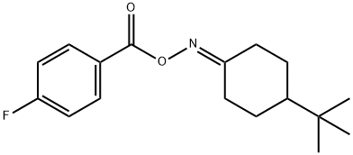 1-[(([4-(TERT-BUTYL)CYCLOHEXYLIDEN]AMINO)OXY)CARBONYL]-4-FLUOROBENZENE Struktur