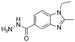 1-ETHYL-2-METHYL-1H-BENZOIMIDAZOLE-5-CARBOXYLIC ACID HYDRAZIDE Struktur