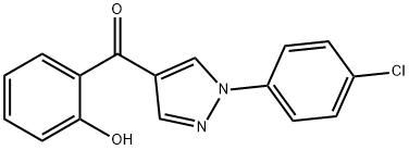 [1-(4-CHLOROPHENYL)-1H-PYRAZOL-4-YL](2-HYDROXYPHENYL)METHANONE Struktur