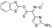 2-METHOXYIMINO-2-(2-AMINOTHIAZOLE-4-YL) THIOACETIC ACID BENZOTHIAZOLE ESTER Struktur