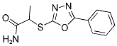 2-[(5-PHENYL-1,3,4-OXADIAZOL-2-YL)SULFANYL]PROPANAMIDE Struktur