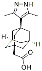 [3-(3,5-DIMETHYL-1H-PYRAZOL-4-YL)-ADAMANTAN-1-YL]-ACETIC ACID Struktur