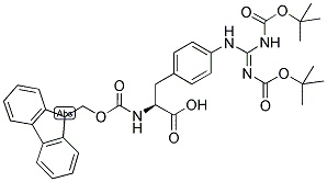 FMOC-4-(N,N'-DI-BOC-GUANIDINO)-L-PHENYLALANIN Struktur