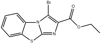 ETHYL 3-BROMOIMIDAZO[2,1-B][1,3]BENZOTHIAZOLE-2-CARBOXYLATE Struktur