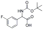 TERT-BUTOXYCARBONYLAMINO-(3-FLUORO-PHENYL)-ACETIC ACID Struktur