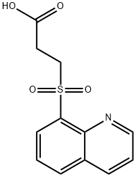 3-(QUINOLINE-8-SULFONYL)-PROPIONIC ACID Struktur