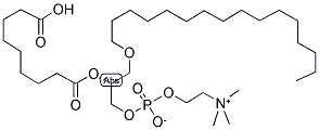 1-O-HEXADECYL-2-O-(9-CARBOXYOCTANOYL)-SN-GLYCERYL-3-PHOSPHOCHOLINE Struktur