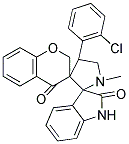 CHROMAN-4'-ONE-3'-SPIRO-3-N-METHYL-4-(2-CHLOROPHENYL)-PYRROLIDINE-2-SPIRO-3''-OXINDOLE Struktur