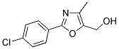 2-(4-CHLOROPHENYL)-5-HYDROXYMETHYL-4-METHYLOXAZOLE Struktur