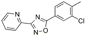 2-[5-(3-CHLORO-4-METHYLPHENYL)-1,2,4-OXADIAZOL-3-YL]PYRIDINE Struktur