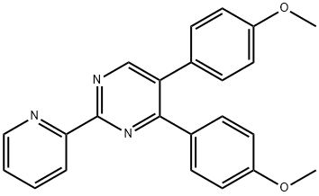 4,5-BIS(4-METHOXYPHENYL)-2-(2-PYRIDINYL)PYRIMIDINE Struktur