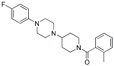 4-(4-(4-FLUOROPHENYL)PIPERAZIN-1-YL)-1-(2-METHYLBENZOYL)PIPERIDINE Struktur