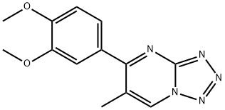 2-METHOXY-4-(6-METHYL[1,2,3,4]TETRAAZOLO[1,5-A]PYRIMIDIN-5-YL)PHENYL METHYL ETHER Struktur