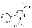 1-ACETYL-3(5)-DIFLUOROMETHYL-5(3)-PHENYLPYRAZOLE Struktur