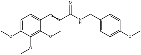 N-(4-METHOXYBENZYL)-3-(2,3,4-TRIMETHOXYPHENYL)ACRYLAMIDE Struktur