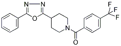 4-(5-PHENYL-1,3,4-OXADIAZOL-2-YL)-1-(4-(TRIFLUOROMETHYL)BENZOYL)PIPERIDINE Struktur