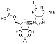 2-IODOADENOSINE 5'-CARBOXY-2',3'-ACETONIDE Struktur