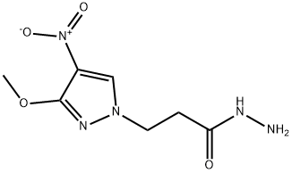 3-(3-METHOXY-4-NITRO-PYRAZOL-1-YL)-PROPIONIC ACID HYDRAZIDE Struktur