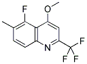 5-FLUORO-4-METHOXY-6-METHYL-2-(TRIFLUOROMETHYL)QUINOLINE Struktur