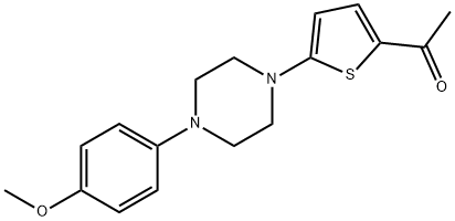 1-(5-[4-(4-METHOXYPHENYL)PIPERAZINO]-2-THIENYL)-1-ETHANONE Struktur