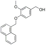 [3-METHOXY-4-(1-NAPHTHYLMETHOXY)PHENYL]METHANOL Struktur