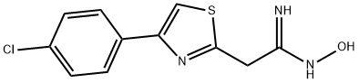 2-[4-(4-CHLOROPHENYL)-1,3-THIAZOL-2-YL]-N'-HYDROXYETHANIMIDAMIDE Struktur