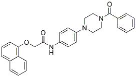 N-(4-(4-BENZOYLPIPERAZIN-1-YL)PHENYL)-2-(NAPHTHALEN-1-YLOXY)ACETAMIDE Struktur