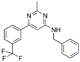 N-BENZYL-2-METHYL-6-[3-(TRIFLUOROMETHYL)PHENYL]PYRIMIDIN-4-AMINE Struktur