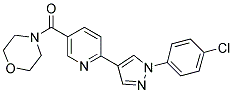 4-((6-[1-(4-CHLOROPHENYL)-1H-PYRAZOL-4-YL]PYRIDIN-3-YL)CARBONYL)MORPHOLINE Struktur