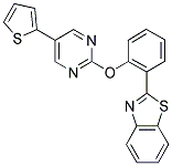 2-(2-[(5-THIEN-2-YLPYRIMIDIN-2-YL)OXY]PHENYL)-1,3-BENZOTHIAZOLE Struktur