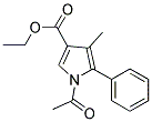 ETHYL 1-ACETYL-4-METHYL-5-PHENYL-1H-PYRROLE-3-CARBOXYLATE Struktur