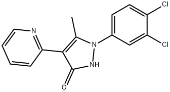 1-(3,4-DICHLOROPHENYL)-5-METHYL-4-(2-PYRIDINYL)-1H-PYRAZOL-3-OL Struktur