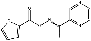 2-([(2-FURYLCARBONYL)OXY]ETHANIMIDOYL)PYRAZINE Struktur