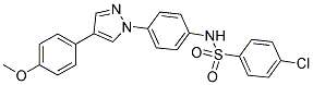 4-CHLORO-N-[4-(4-(4-METHOXYPHENYL)-1H-PYRAZOL-1-YL)PHENYL]BENZENESULPHONAMIDE Struktur