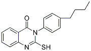 3-(4-BUTYL-PHENYL)-2-MERCAPTO-3H-QUINAZOLIN-4-ONE Struktur