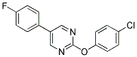 2-(4-CHLOROPHENOXY)-5-(4-FLUOROPHENYL)PYRIMIDINE Struktur