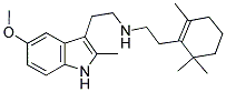 N-[2-(5-METHOXY-2-METHYL-1H-INDOL-3-YL)ETHYL]-N-[2-(2,6,6-TRIMETHYL-1-CYCLOHEXENYL)ETHYL]AMINE Struktur