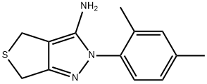 2-(2,4-DIMETHYLPHENYL)-2,6-DIHYDRO-4H-THIENO[3,4-C]PYRAZOL-3-AMINE Struktur