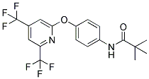 N-(TERT-BUTYLCARBONYL)-4-[2,4-BIS(TRIFLUOROMETHYL)PYRIDIN-6-YLOXY]ANILINE Struktur