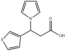 3-(1H-PYRROL-1-YL)-3-(3-THIENYL)PROPANOIC ACID Struktur