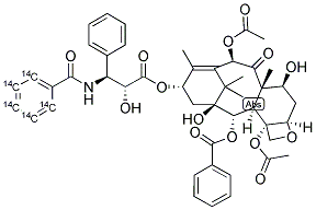 PACLITAXEL, [2-BENZOYL RING-14C(U)] Struktur