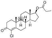 4-ANDROSTEN-4-CHLORO-17-BETA-OL-3-ONE PROPIONATE Struktur