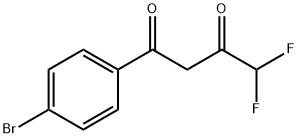 1-(4-BROMO-PHENYL)-4,4-DIFLUOROBUTANE-1,3-DIONE Struktur