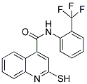 2-MERCAPTO-N-[2-(TRIFLUOROMETHYL)PHENYL]QUINOLINE-4-CARBOXAMIDE Struktur