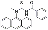 N-(9-ANTHRYLMETHYL)-N'-BENZOYL-N-METHYLTHIOUREA Struktur