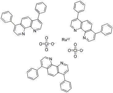 TRIS-(BATHOPHENANTHROLINE) RUTHENIUM (II) PERCHLORATE Struktur