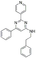 6-PHENYL-N-(2-PHENYLETHYL)-2-PYRIDIN-4-YLPYRIMIDIN-4-AMINE Struktur