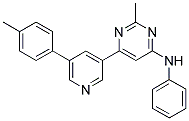 2-METHYL-6-[5-(4-METHYLPHENYL)PYRIDIN-3-YL]-N-PHENYLPYRIMIDIN-4-AMINE Struktur